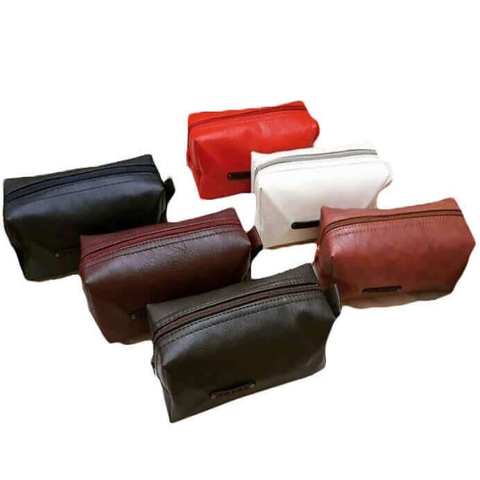 کیف آرایشی ساده طرح چرم