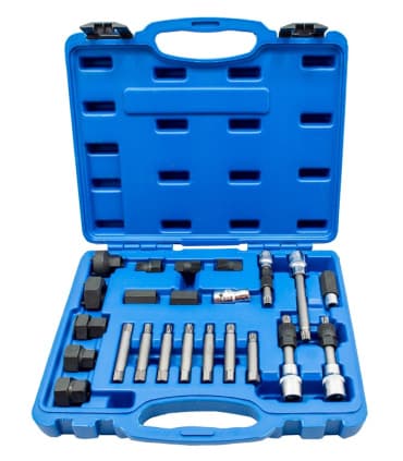 ست 24 عددی ابزار بازبست دینام خودرو با هزار خاری فولی الکاتولز LKTOOLS مدل D2001