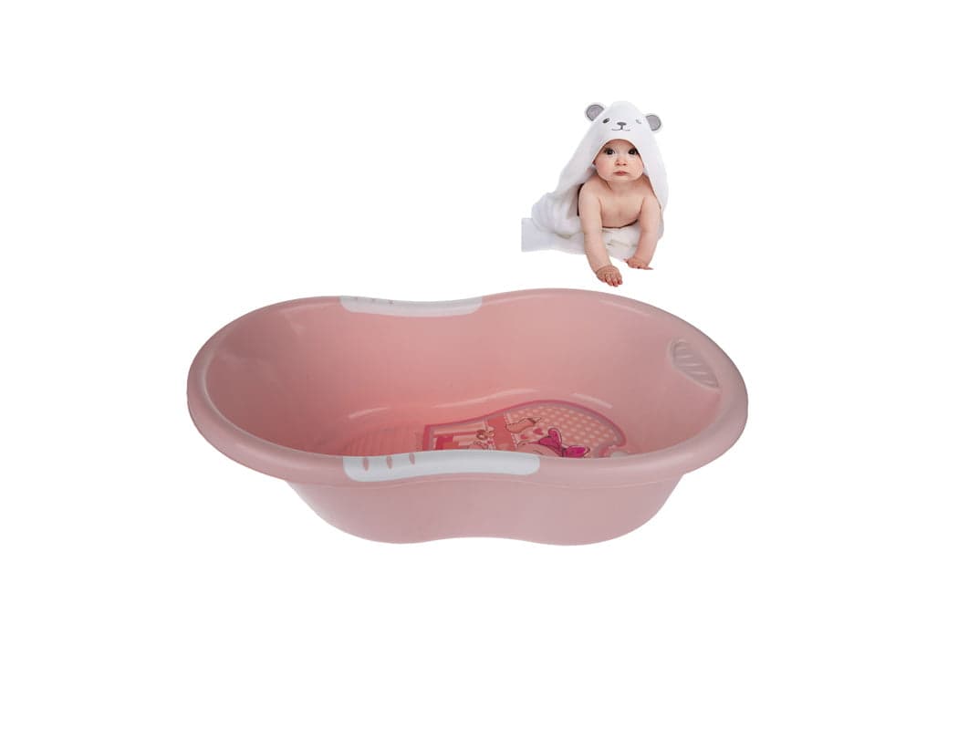 وان حمام کودک هوم کت رنگ صورتی دخترانه