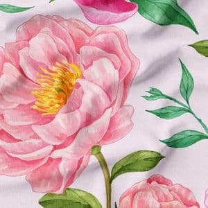 پارچه لباسی طرح دار پارچه الف مدل کرپ بوگاتی طرح گلدار کد 4011611