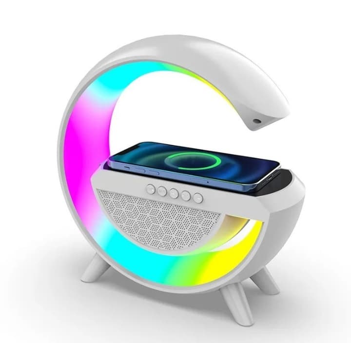 چراغ خواب ,اسپیکر و شارژر وایرلس مدل RGB BT2301