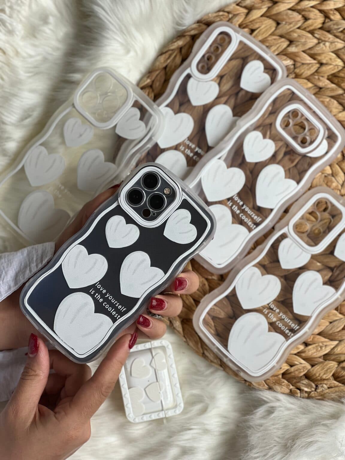 قاب موبایل سامسونگ قلب یخی محافظ لنزدار - کد (۹۸۵۶۸)