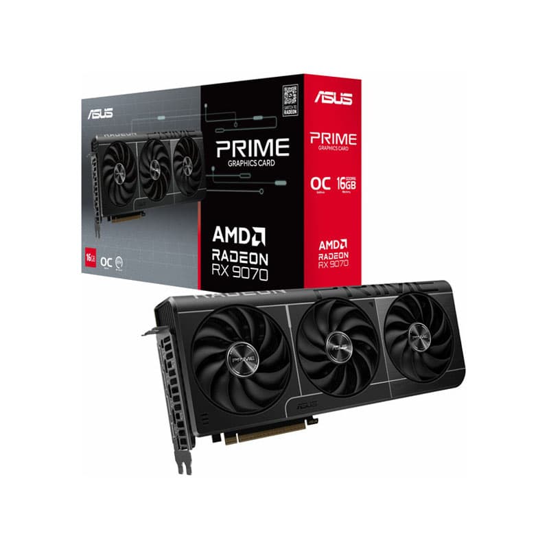 کارت گرافیک ایسوس مدل Prime Radeon RX 9070 OC Edition 16GB GDDR6