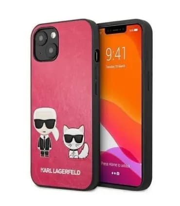 قاب کارل گربه چرمی لاگرفلد موبایل آیفون iPhone 13 Mini