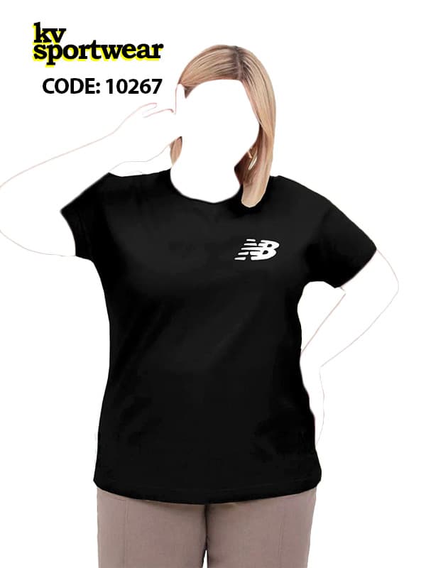 تیشرت سایز بزرگ ورزشی زنانه NEW BALANCE کد 001