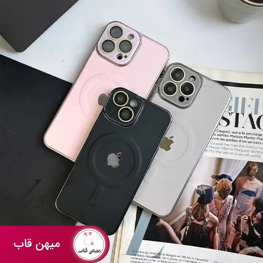 قاب گوشی آیفون چرم مگ سیف - کد (۲۵۹۶۷)