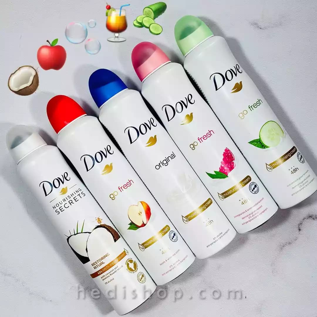 اسپری ضد تعریق داو Dove مدل Go Fresh حجم 250 میلی لیتر