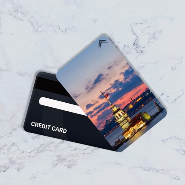 استیکر کارت بانکی مدل برج مایدن کد CAE98-K