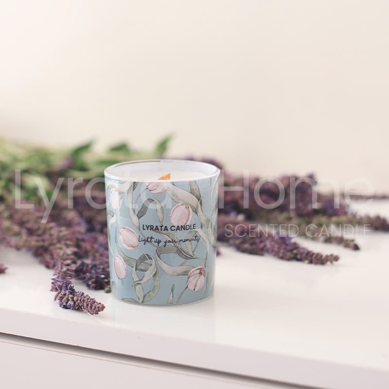 شمع دست ساز شات طرح گل