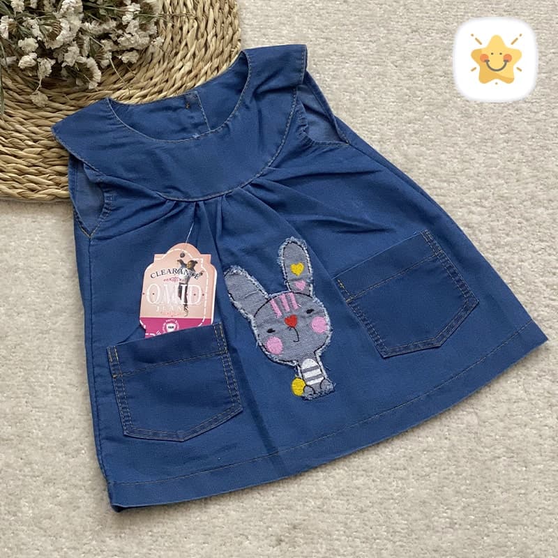 سارافون جین نوزادی طرح خرگوش گلدوزی