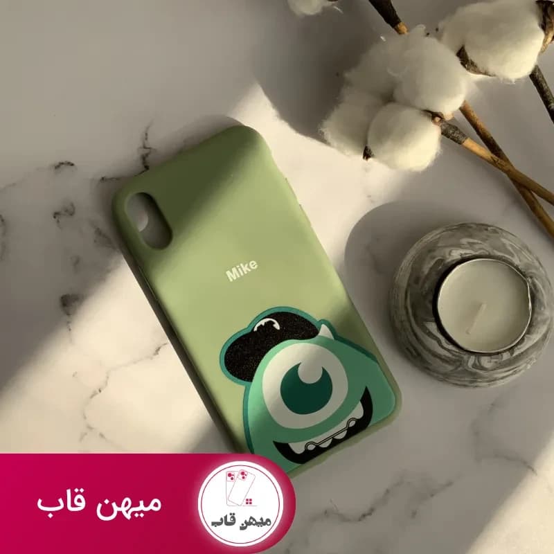 قاب موبایل آیفون مایک ژله ای مات پرینتی سبز - کد (۹۹۸۹۸)