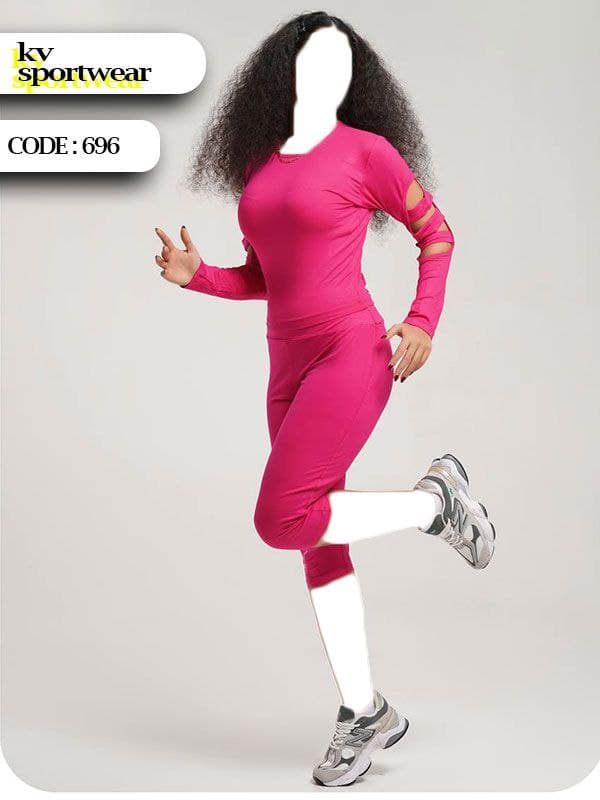 ست کراپ شلوارک فری و بیگ سایز اسپرت ورزشی زنانه کد 002