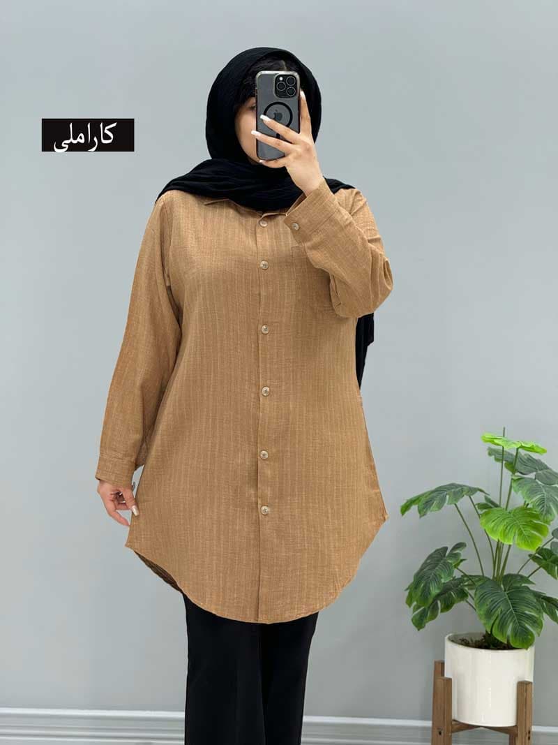 شومیز مانتویی شانتون آذر کد 20091035