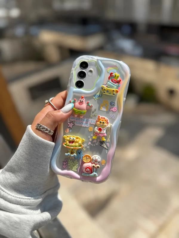 قاب گوشی سامسونگ باب اسفنجی برجسته