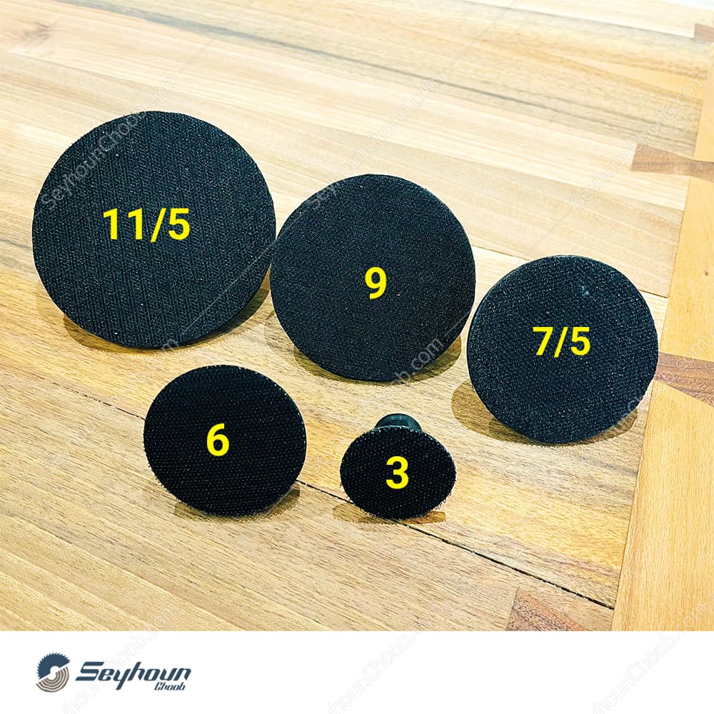 پد چسبی منعطف 90 میلی متر مخصوص سنباده و پولیش و مینی فرز برقی WOODIPLUS