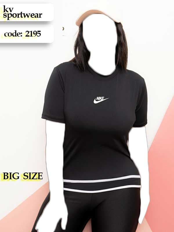 تیشرت سایز بزرگ ورزشی زنانه NIKE کد 009