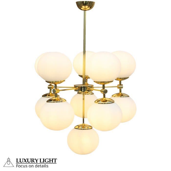 لوستر مدرن مولکولی یازده شعله گرد