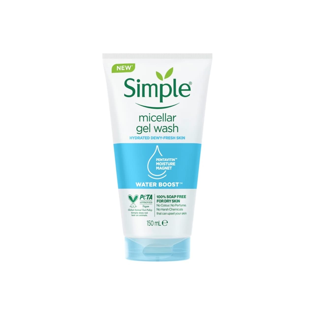 ژل میسلار شستشوی صورت سیمپل مدل Water Boost حجم ۱۵۰ میل