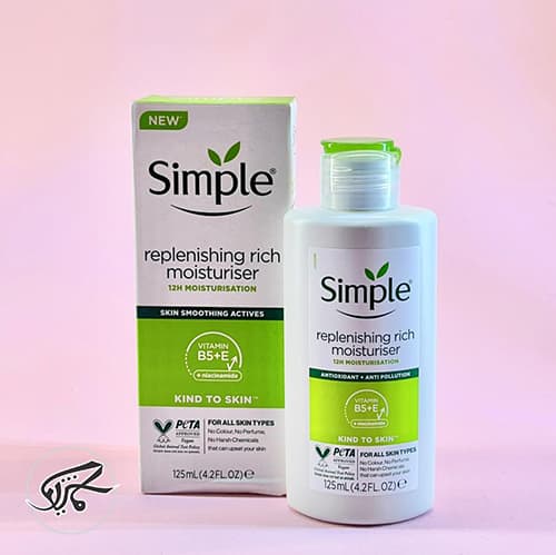 کرم آبرسان و مرطوب کننده صورت مدل ریچ سیمپل Simple
