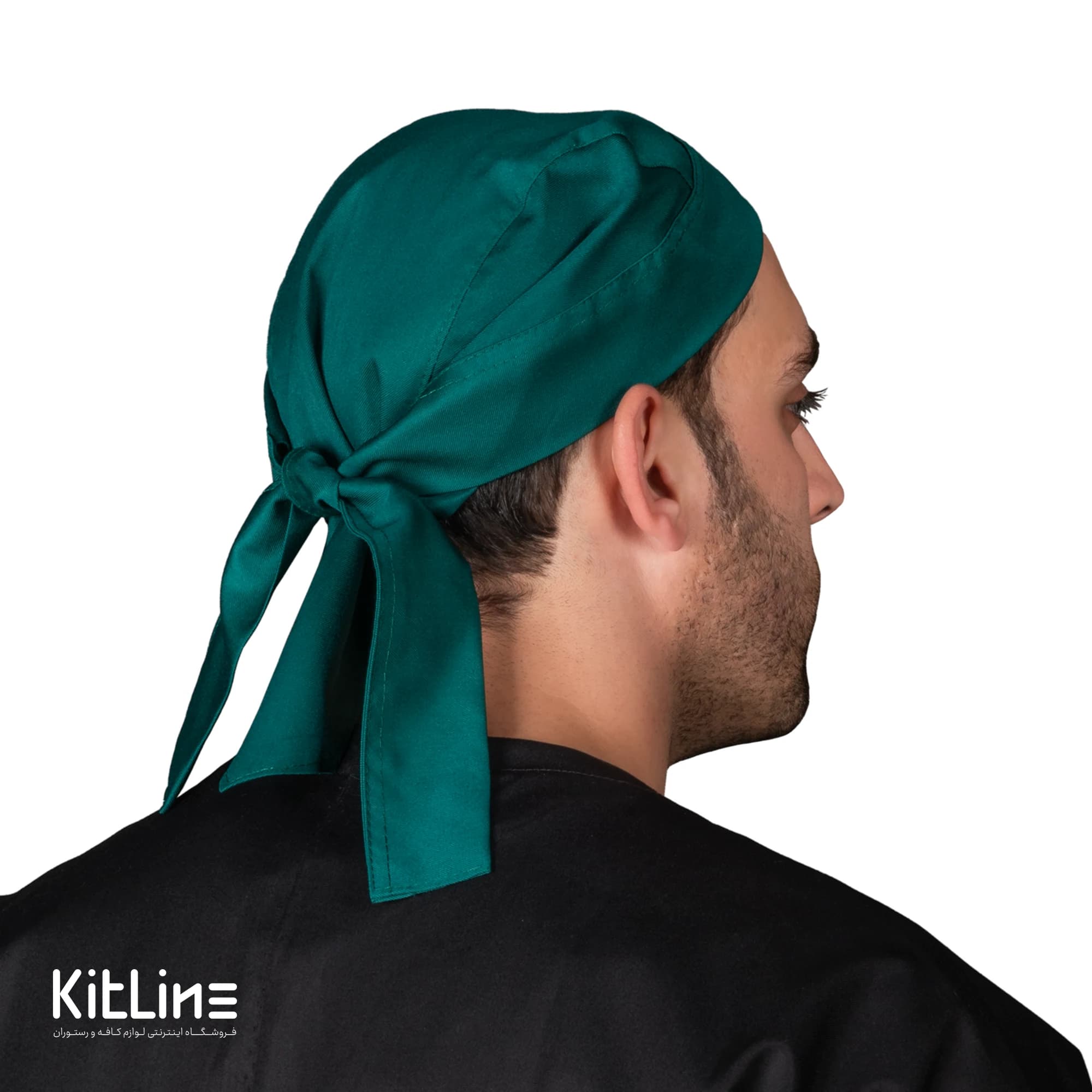 کلاه آشپزی بند دار ترگال کجراه سبز فراز