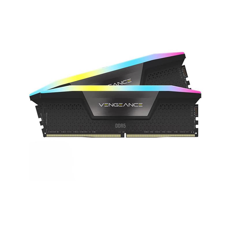 رم دسکتاپ کورسیر مدل VENGEANCE RGB DDR5 (2x16GB) CL40 5600Mhz ظرفیت 32 گیگابایت