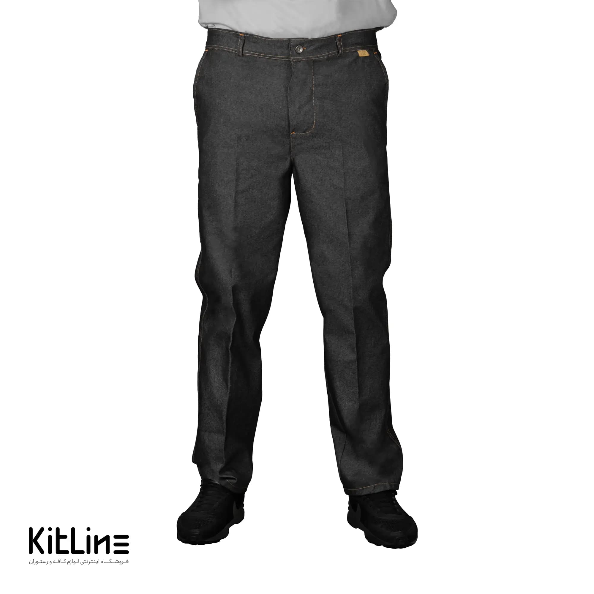 شلوار جین کمر کش مشکی پوشاکو
