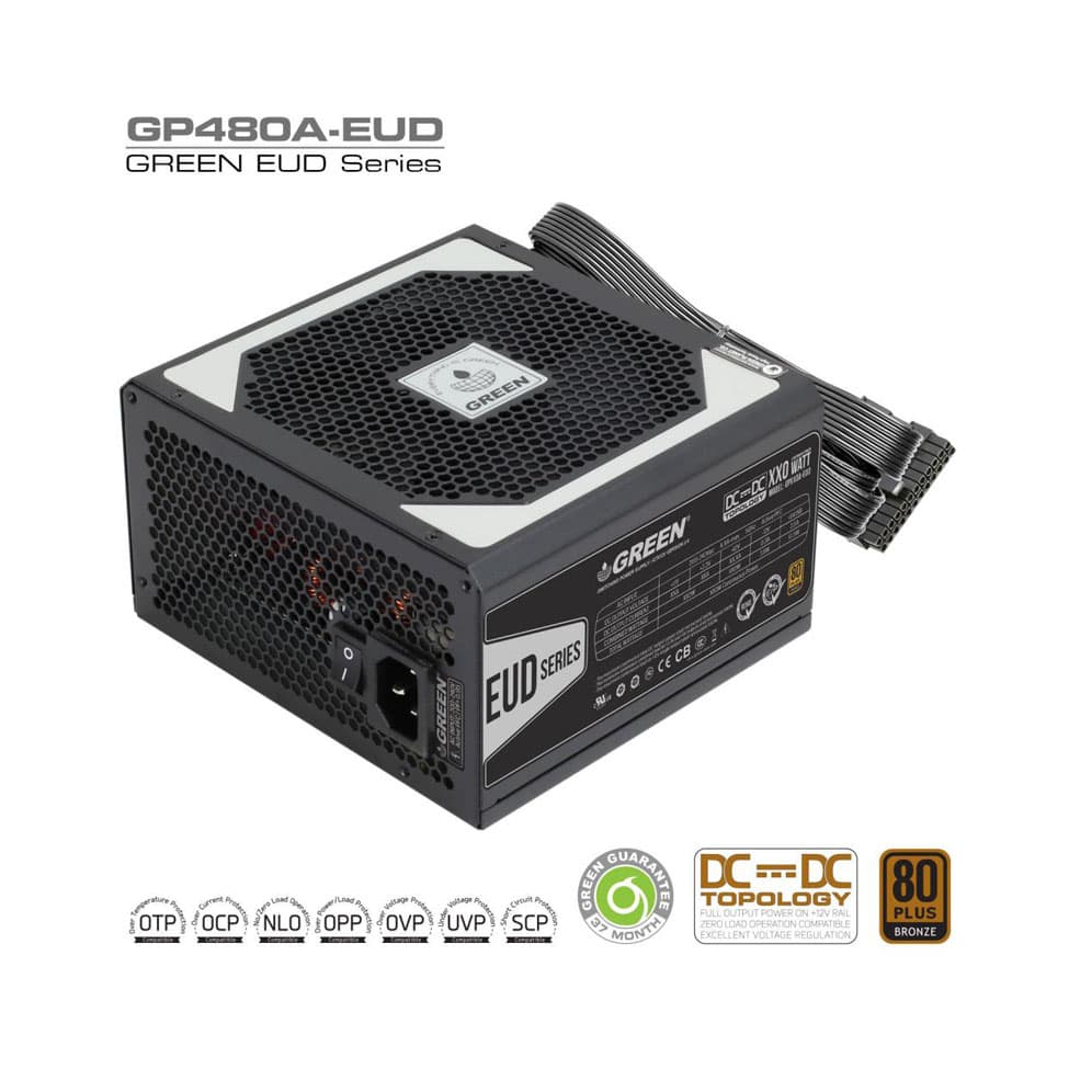 منبع تغذیه کامپیوتر گرین مدل GP480A-EUD