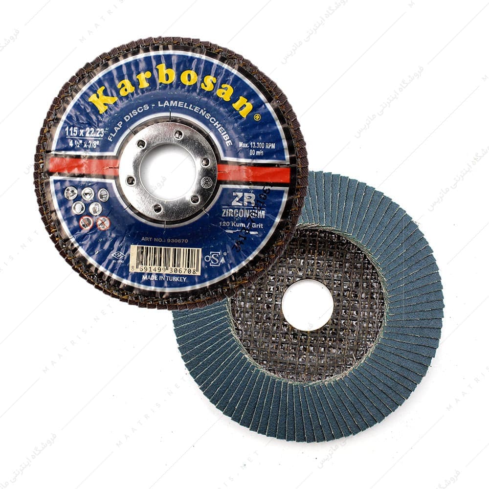 سنباده فلاپی مینی قطر 115 میلیمتر زبری p60 برند کاربوسان