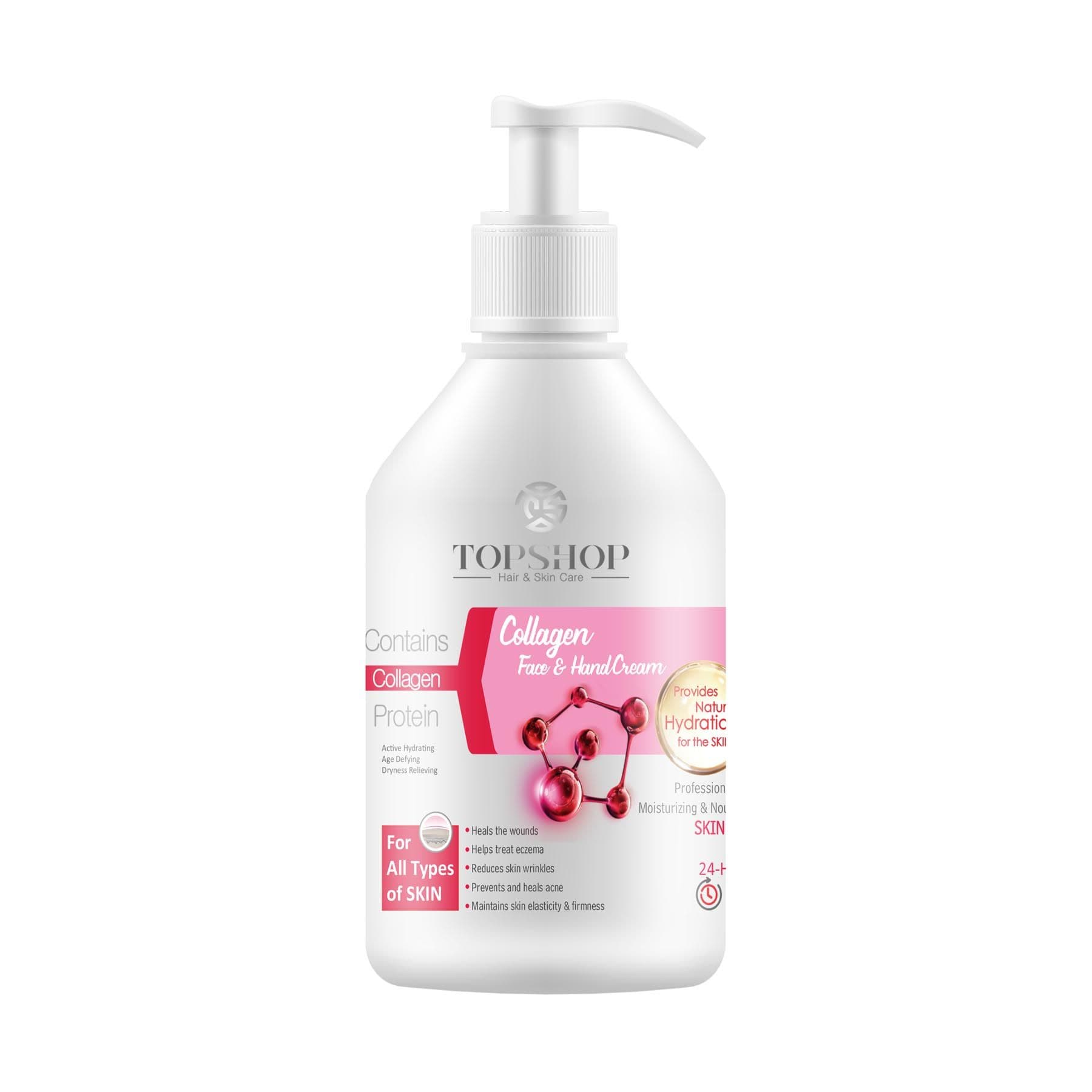 کرم مرطوب کننده تاپ شاپ مدل کلاژن حجم 500 میلی لیتر