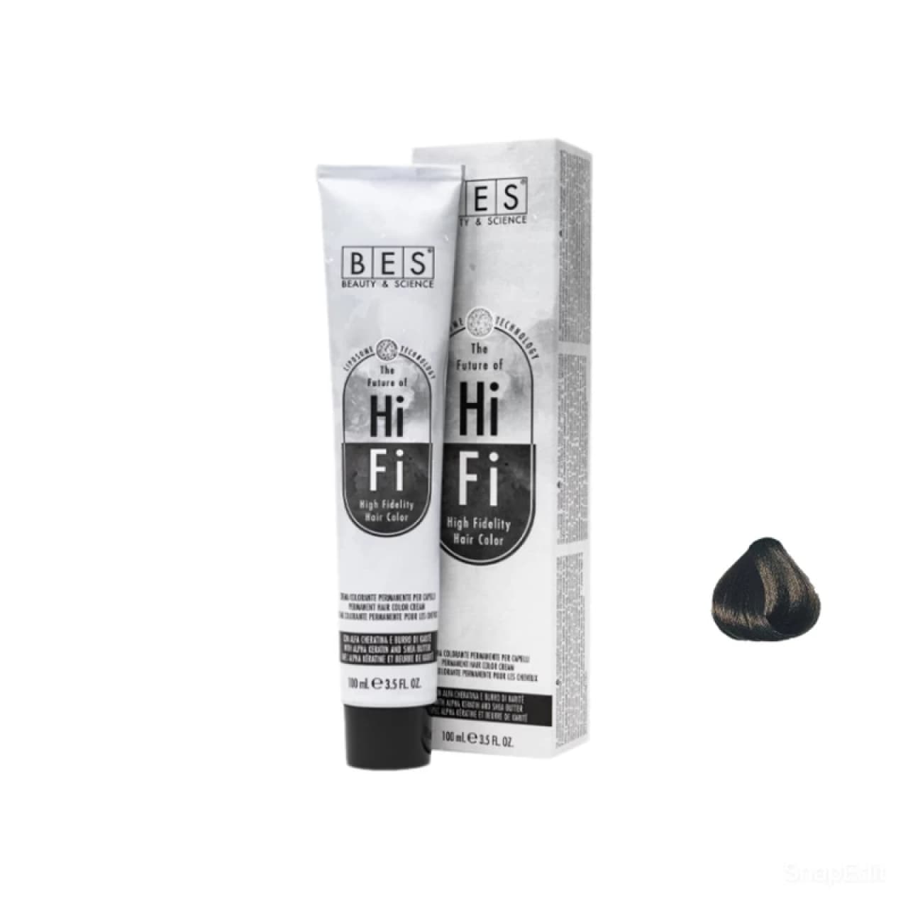 رنگ مو بس مدل hifi شماره 5.1 حجم 100 میلی لیتر رنگ قهوه ای دودی روشن