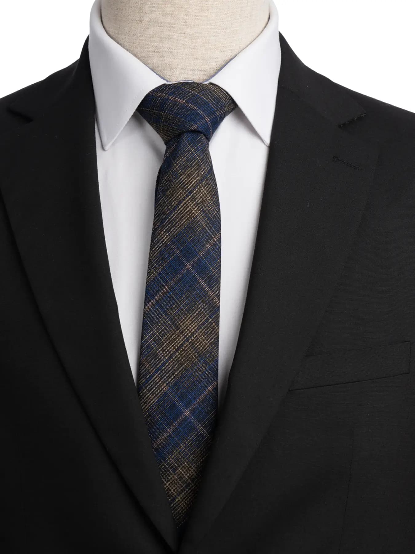 کراوات کج راه آبی کرم ال سی من