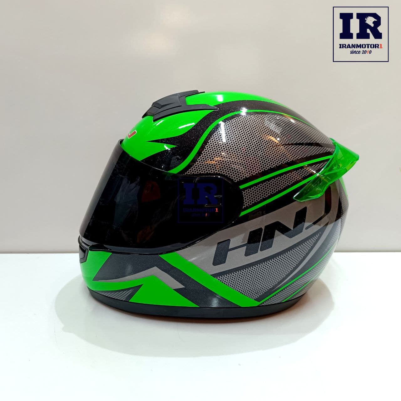 کلاه کاسکت فک ثابت موتورسواری HNJ اچ ان جی – سفید آبی