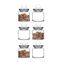 بانکه شیشه ای 6 عددی پاشاباغچه کیچن 575 میلی