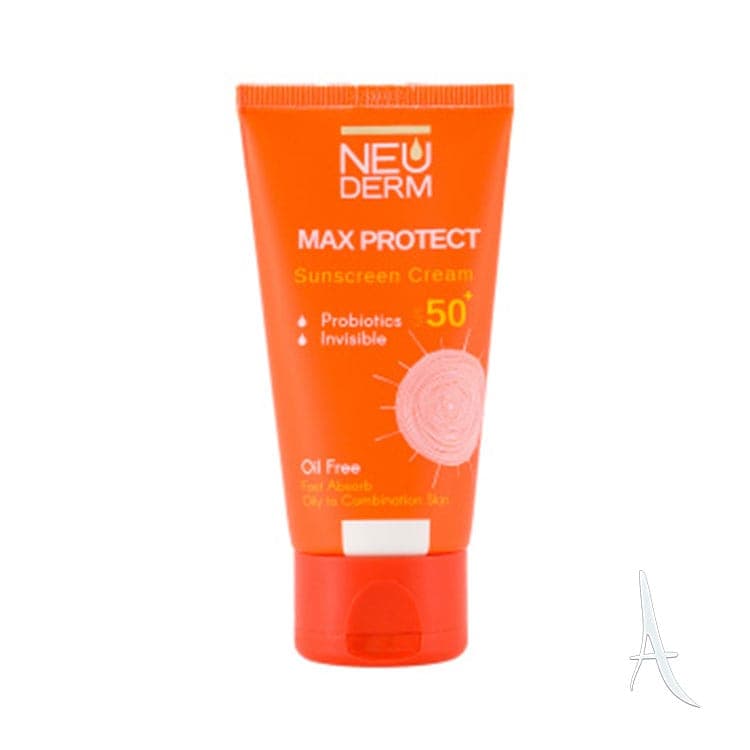 کرم ضد آفتاب مکس پروتکت نئودرم اس پی اف 50 مخصوص پوست چرب