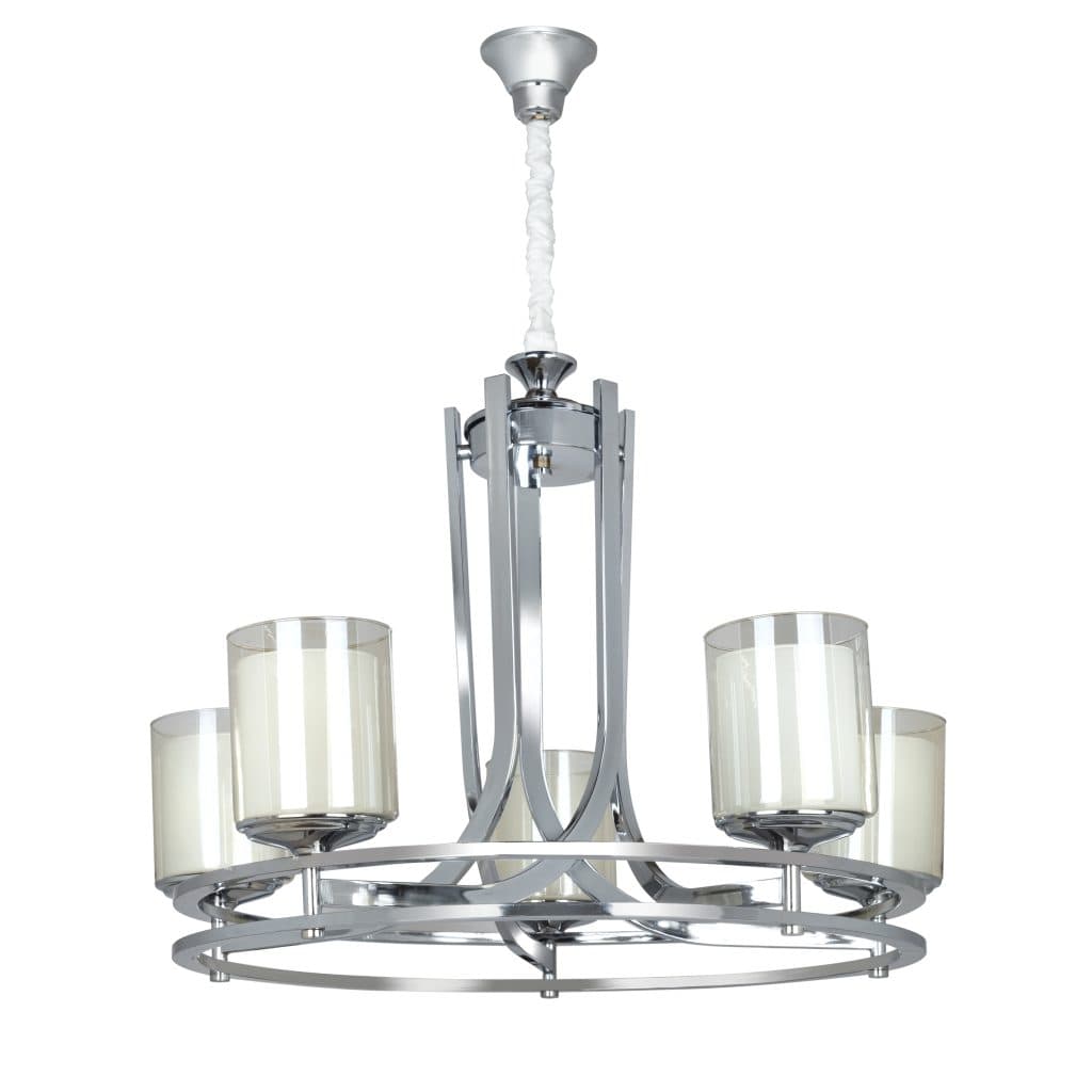 لوستر 5 شعله چشمه نور کد N2667/5C کروم