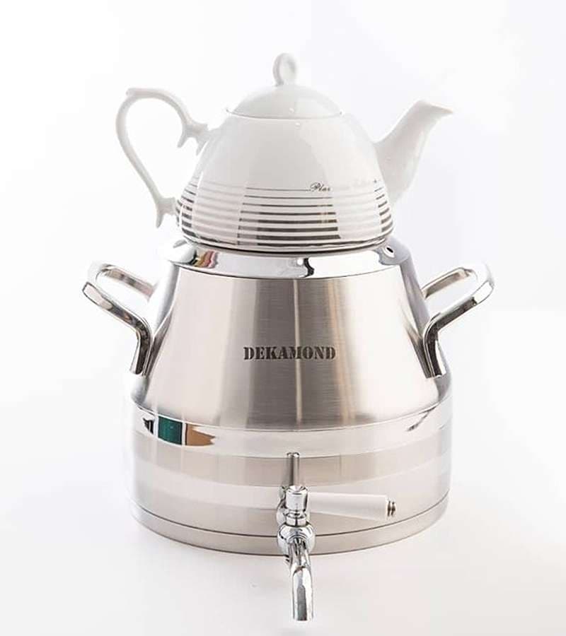 کتری قوری استیل ۵.۵لیتر پرنسا- برند دکاموند