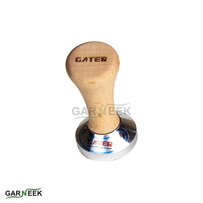 تمپر قهوه گتر دسته چوبی سایز 51 کد 42