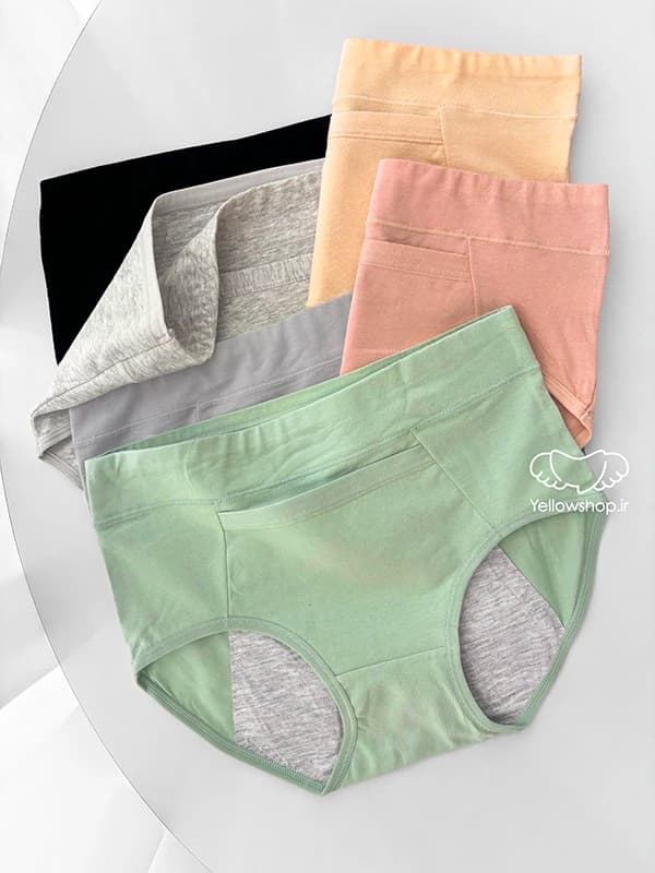 شورتکس بهداشتی جیب دار زنانه نخی کد 22186