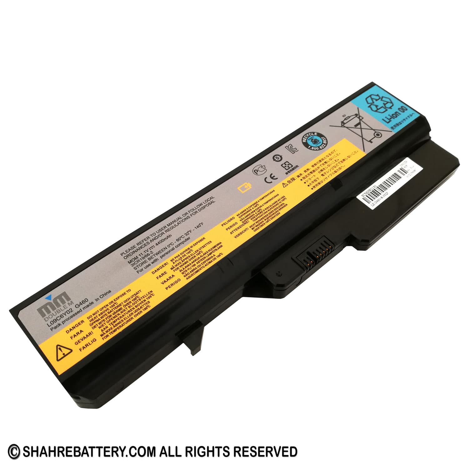 باتری لپ تاپ لنوو Lenovo IdeaPad G460 G560 L09C6Y02