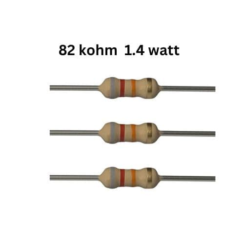 مقاومت ۸۲ کیلو اهم ۱.۴ وات