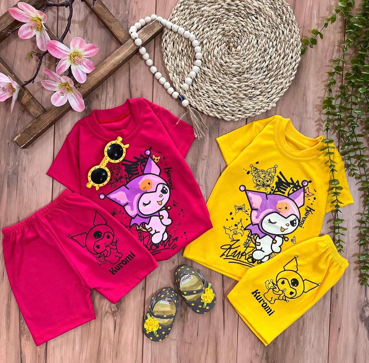 تیشرت شلوارک کرومی(پر رنگ)8134