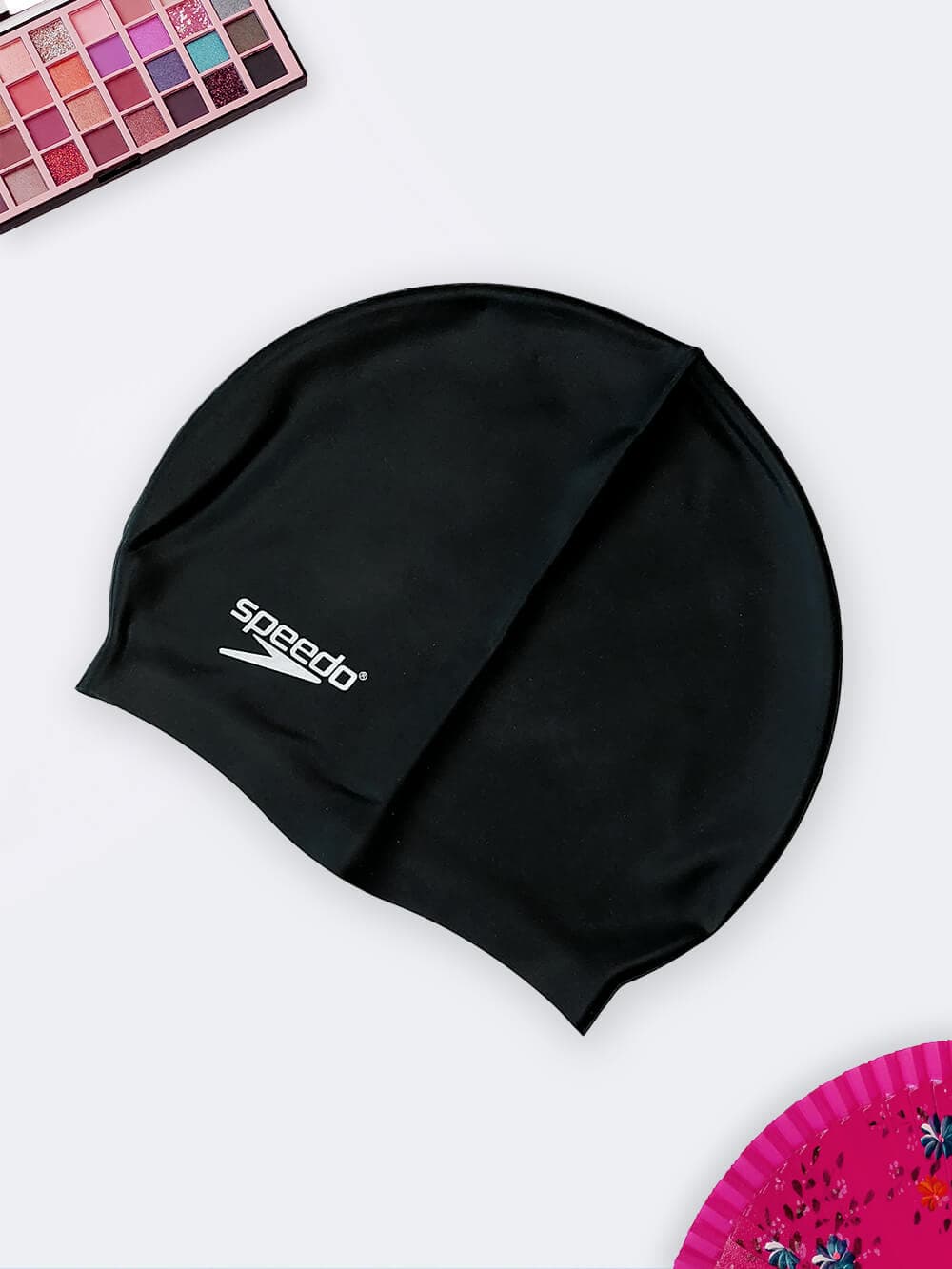 کلاه استخر مشکی زنانه و مردانه سیلیکونی با قیمت ارزان و اقتصادی برند اسپیدو ( Speedo )