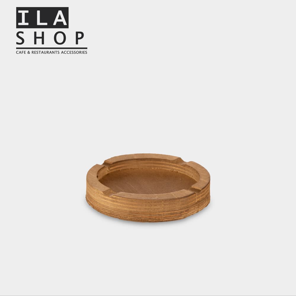 زیر سیگاری چوبی گرد یک عددی ایلا