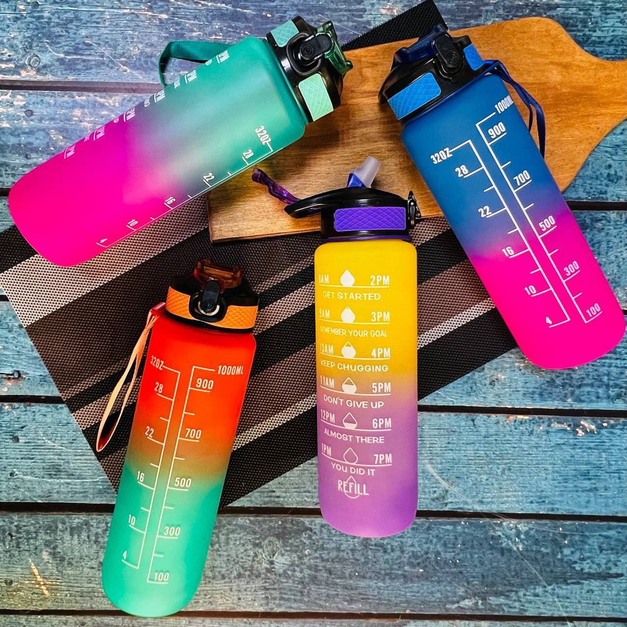 قمقمه رنگی نی دار کد 101501