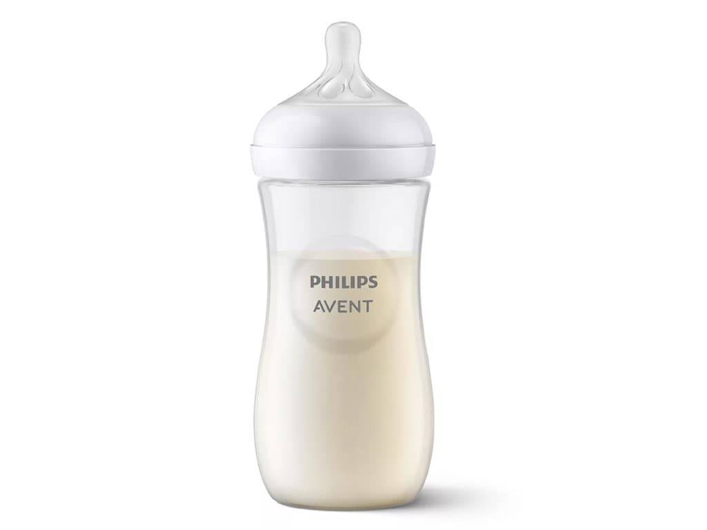 شیشه شیر نوزادی بالای 3 ماه جریان 4 قطره مدل natural response با حجم 330 میلی لیتر اونت avent