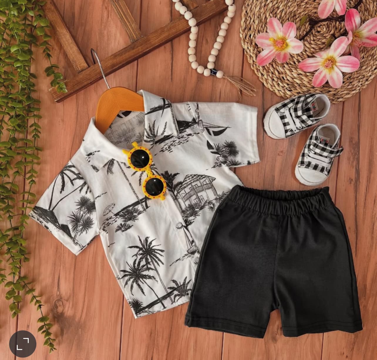 پیراهن و شلوارک نخل