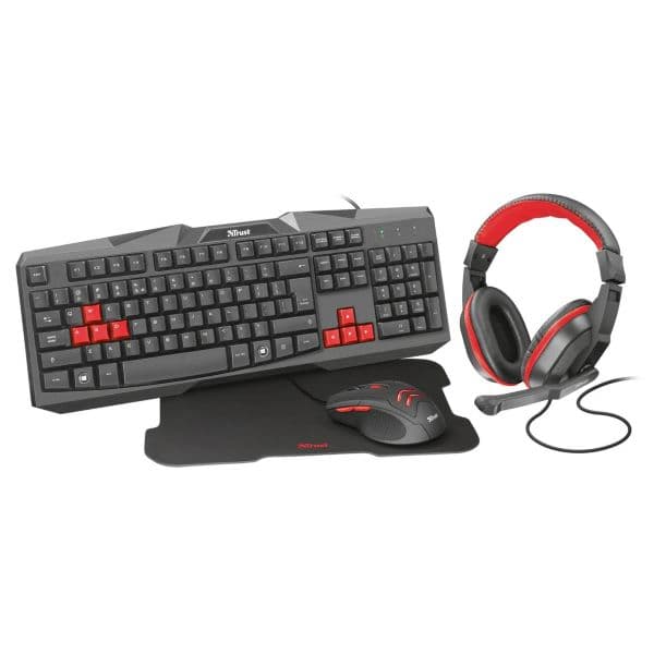 باندل Trust Ziva 4-in-1 Gaming Bundle US