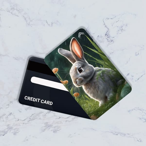 استیکر کارت بانکی مدل فانتزی خرگوش کد CAE960-K