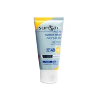 کرم ضد آفتاب spf40 فاقد چربی آقایان سان سیف مناسب برای انواع پوست حجم 50 میلی لیتر