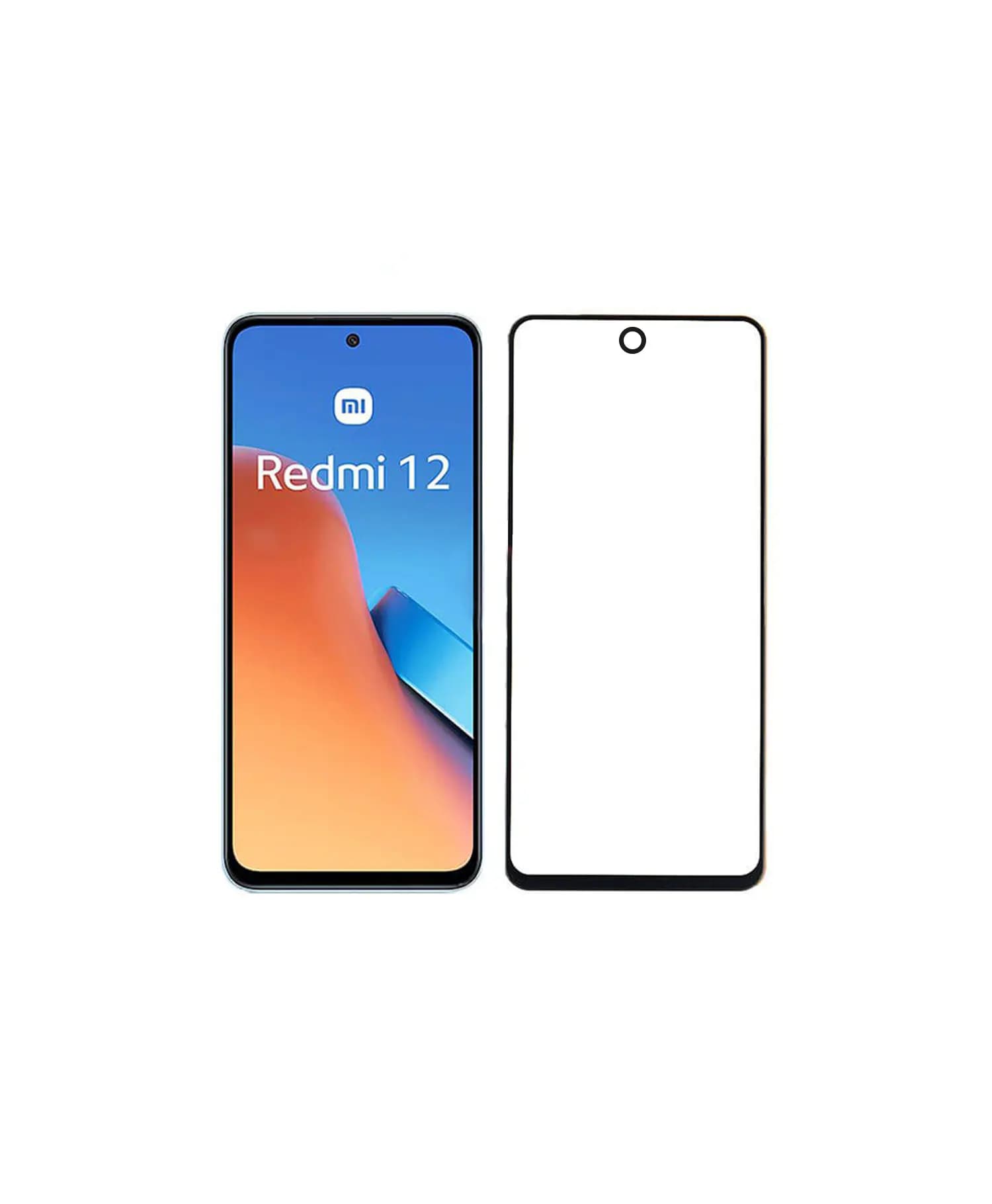 گلس فول Super D مشکی گوشی موبایل شیائومی Redmi 12
